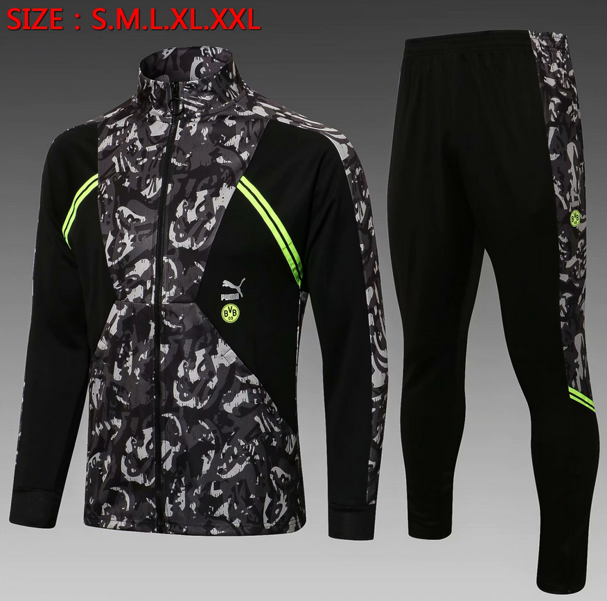 2021/22 Dortmund Color Mixing Training Kits Jacket with Pants